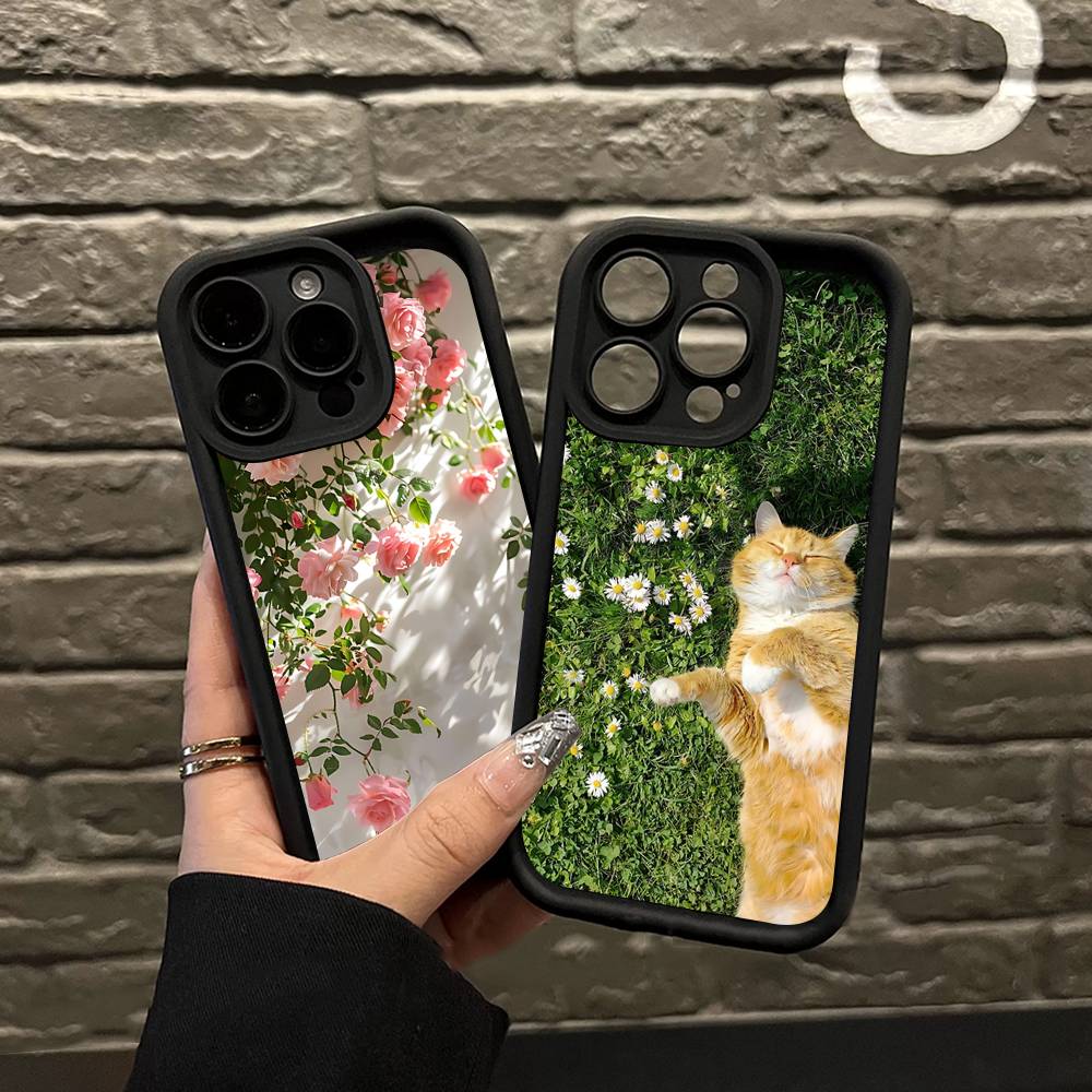 Abstract Flower Market Phone Case For IPhone 17 16 15 14 13 12 11 Pro Max Plus Silicone Shockproof Case
