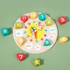 Digital Bead Clock Toy: Educational Shape Recognition and Stringing Set for Kids