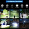Super Bright Rechargeable Flashlight 1200000 High Lumens,Led Powerful Flashlights with 6 Modes,High Powered Flashlight with IP67 Waterproof,Tactical