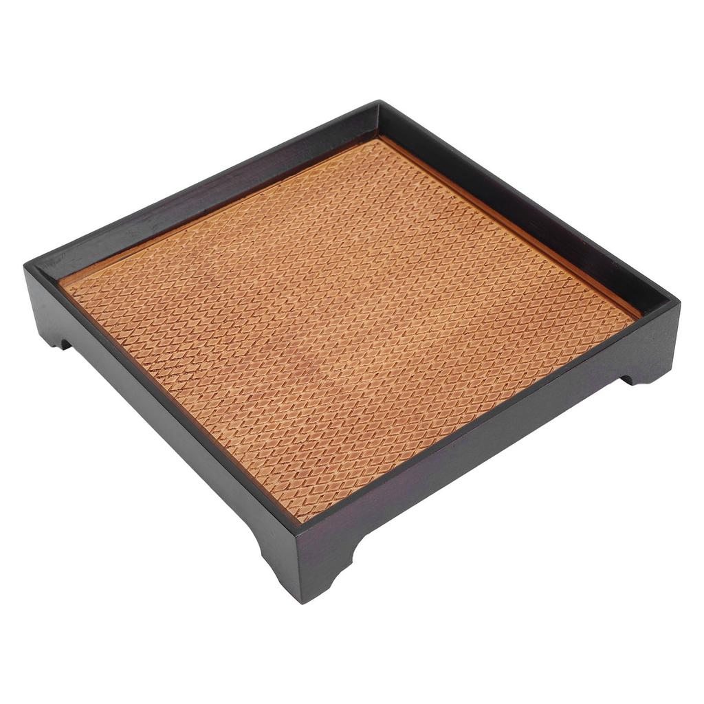 7.5in Square Tea Tray Small Tea Pot Holder Vintage Dessert Serving Tray Multifunctional Use for Home Office