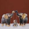 Zart Decorative Elephant Family Showpiece Home