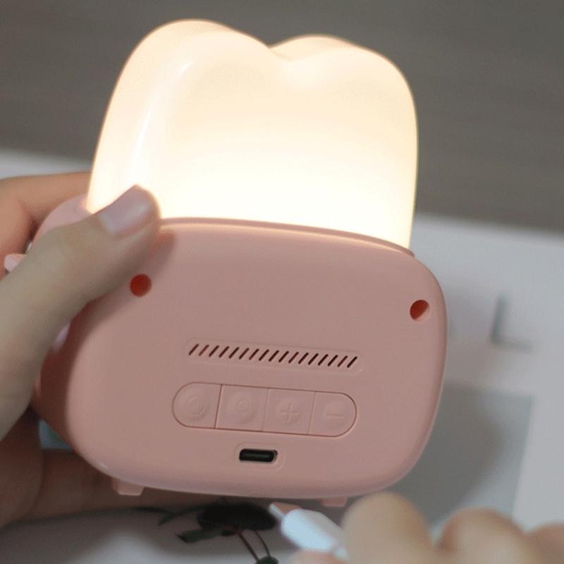 Bread Machine Shaped Alarm Clock Lamp Glowing Led Light Ornament for School Office Dormitory Holiday Decoration