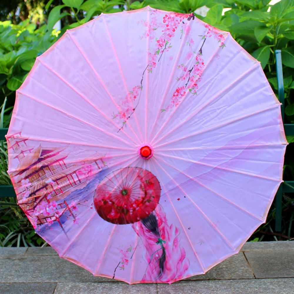 Chinese Antique Style Oiled Paper Umbrella 10 Colors Dance Performance Umbrella  Dance Performance