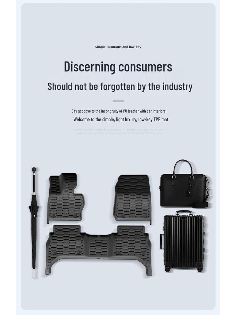 Eco-Friendly TPE Car Floor and Trunk Mats for 2023-2025 Land Rover Range Rover