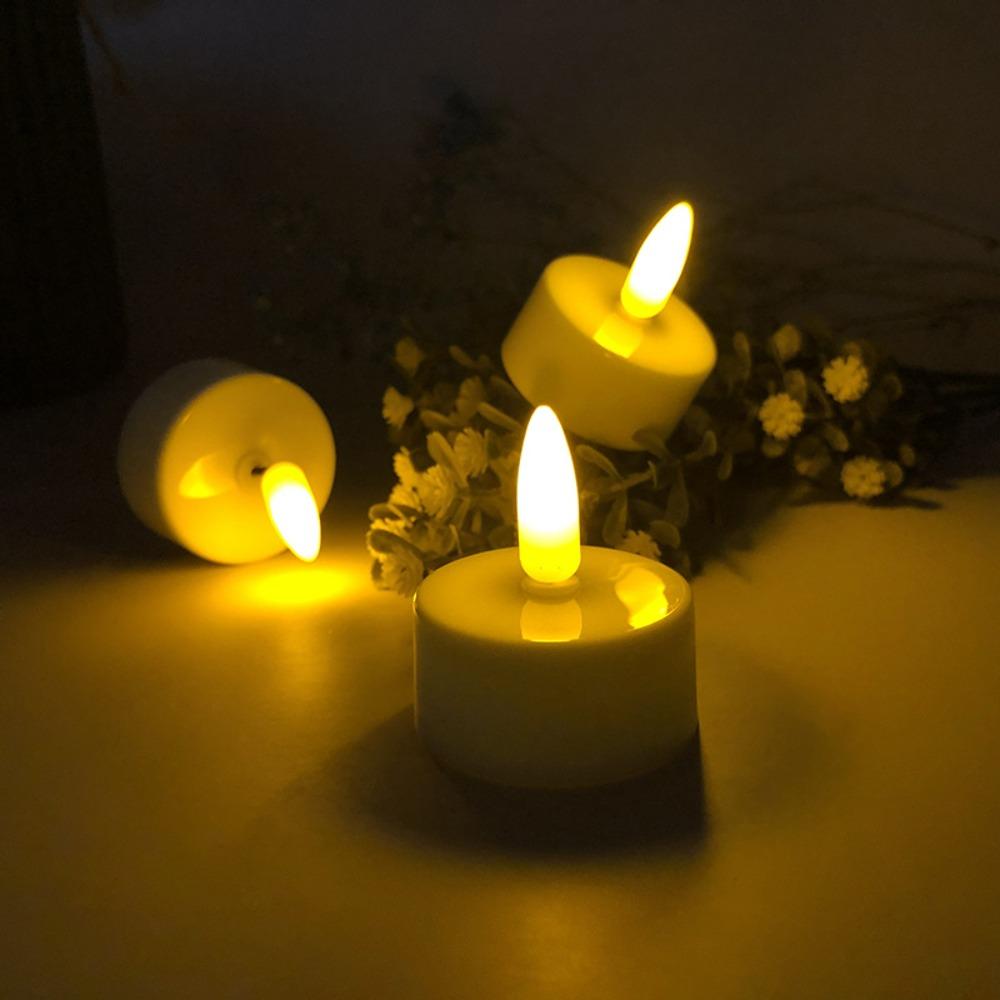 4/6/8/12 PCS Flameless Christmas LED Candle Light Remote Control Electronic Candle  New Year