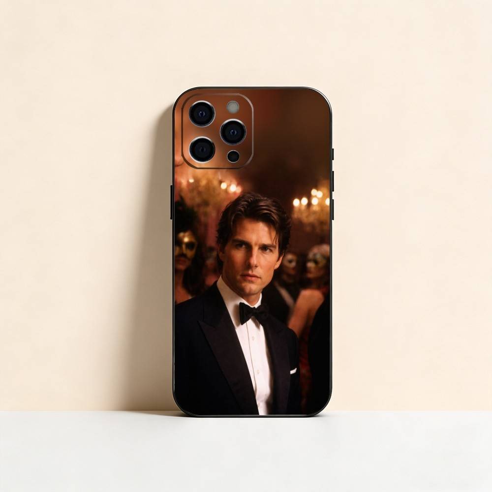 Tom Cruise Phone Case For iPhone 17,16,15,14,13,12,11 Plus,Pro Max,XS,Soft Silicone Black Cover