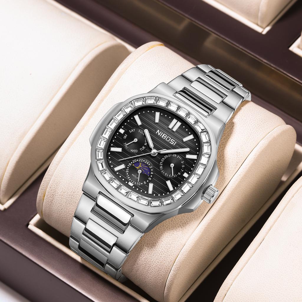 Fashion Men Watches Luxury Date Miyota Quartz Watch Men Waterproof Stainless Steel Male Clocks Reloj Hombre