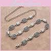Metal Waist Chain For Women With Engraved Art Ethnic Style Fashion Belt For Spring And Fall Wear