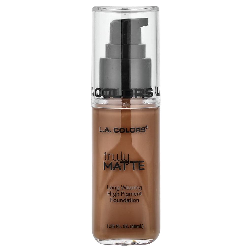 L.A. Colors Truly Matte Foundation, CLM363 Cappuccino, 40ml (1.35fl Oz)