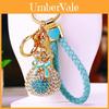 Colorful Heart Shaped Lucky Bag Keyring With Rhinestones For Unique Gift Ideas