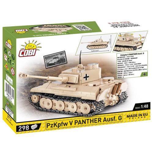 COBI Building Blocks German PzKpfw V Panther Ausf. G. Tank, 1/48 Scale, 298 Pieces, Compatible with Lego, Made in EU, 2713