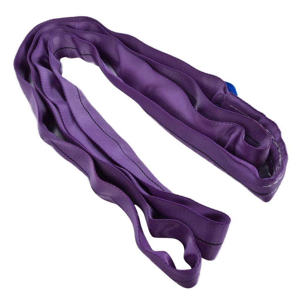 1T Round Lifting Sling Endless PES Flexible Straps High Strength Crane Rigging Accessories3 Meters