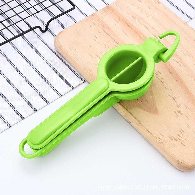 

1 шт. Пластиковый зажим для лимона Креативный бытовой кухонный утолщенный ручной соковыжималка для фруктов Мини-блендер Инструмент для детского прикорма зелёный