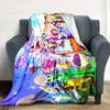 Custom 1Pc Colorful Puppet Show Fleece Flannel Blanket Soft Warm Cozy Office Throw For Bedroom Couch Travel Birthday Xmas Gift