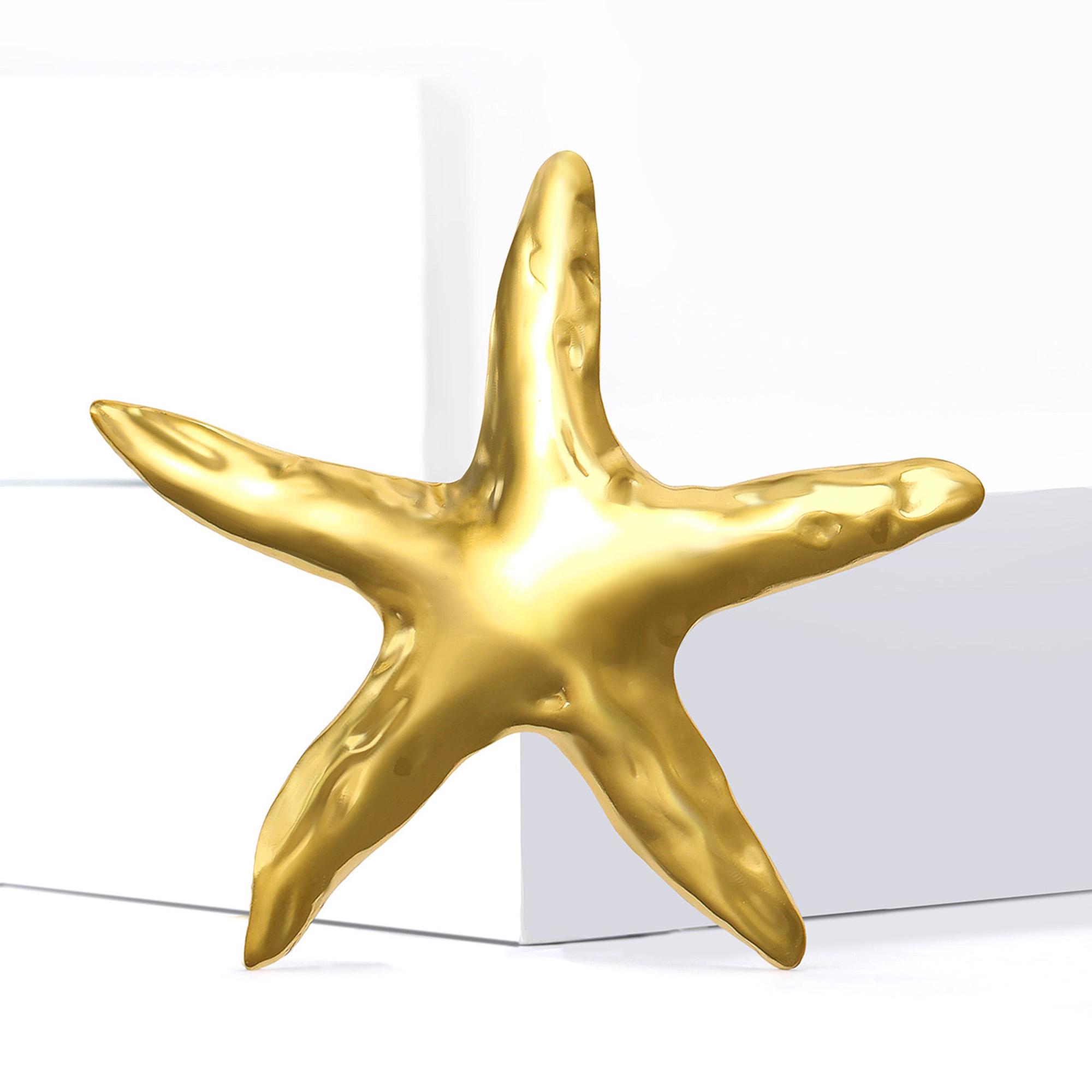

Stylish Stainless Steel Starfish Brooches for Women Unisex Animal Pins Event Party New Year Gifts Decoration Clothes Accessories