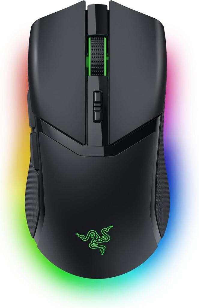 Razer Cobra Pro: A Compact Wireless Gaming Mouse with Immersive Underglow Lighting and a Perfect Fit for Claw and Fingertip Grips. High-speed