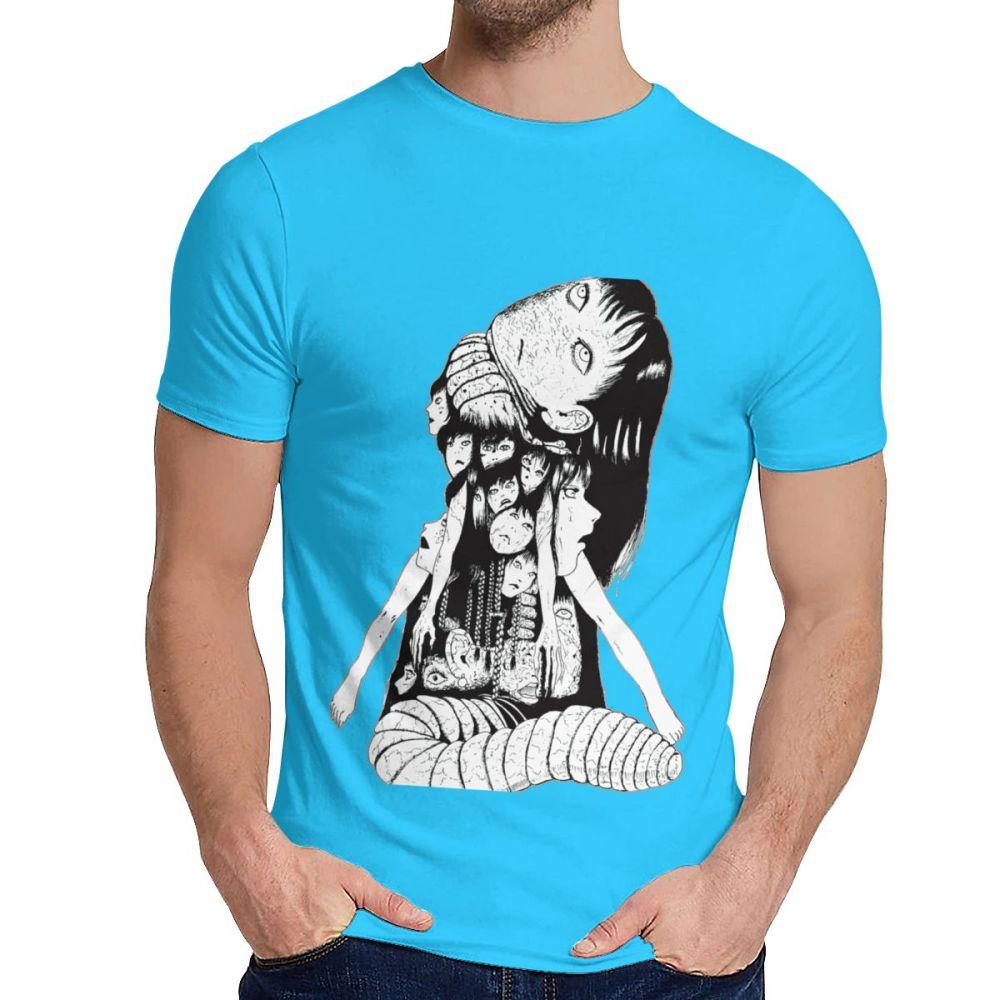 Soft Tomie Japenese Scare Junji Itou T Shirt Man S Retro Style Soft Cotton Classic Round