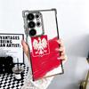 Poland Flag White Red Soft Phone Case For Samsung Galaxy S26 Ultra S25 Edge S24 FE S23 Plus S22 S21 + S20 Plating Anti-Fall Fund
