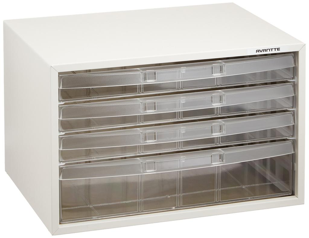 Nakabayashi Avante Letter Case, Document Storage, A4 Size, 3 Shallow Drawers, 1 Deep Drawer, AL-W4-W