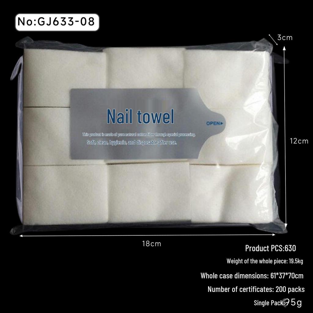 Nail Art Lint-Free Thickened Polish Remover Pads