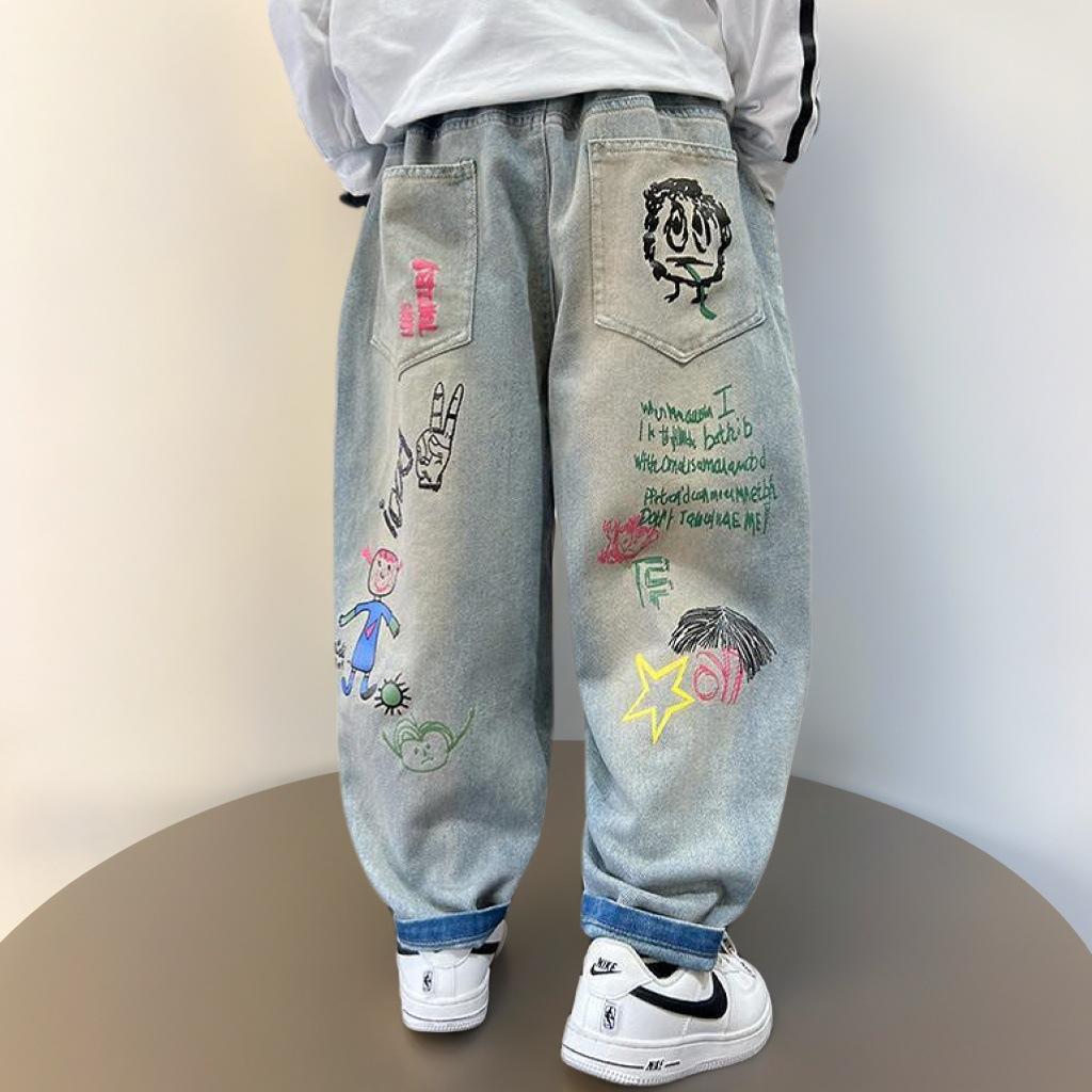 

Watermarked jeans 110 синий