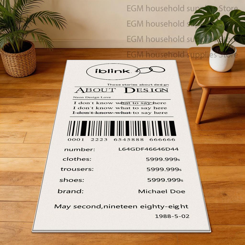 Modern Album Rug Art Design Home Decoration Soft Floor Mat Easy Cleaning Living Room Non-slip Customizable Carpets Bedside