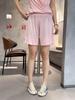 Women's Modal High-Waisted Lace-Up Summer Pajama Shorts
