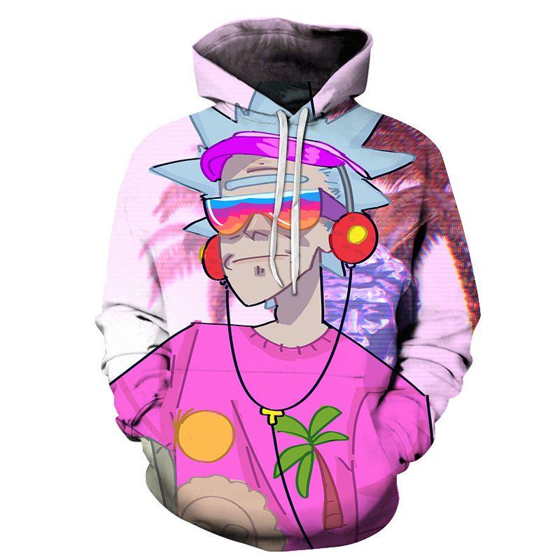 Hot And Rick Morty 3d Print Womenmen Pullover Hoodie Sweatshirt Jumper Tops