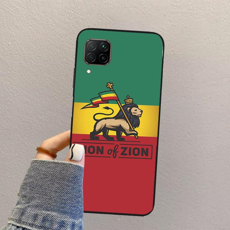 Rastafarian Lion For Huawei Nova 10 9 SE 8i 11i 12i 12s Y60 Y61 Y70 Y90 Y72 Y73 Y91 P60 Pro P40 P30 Lite Case