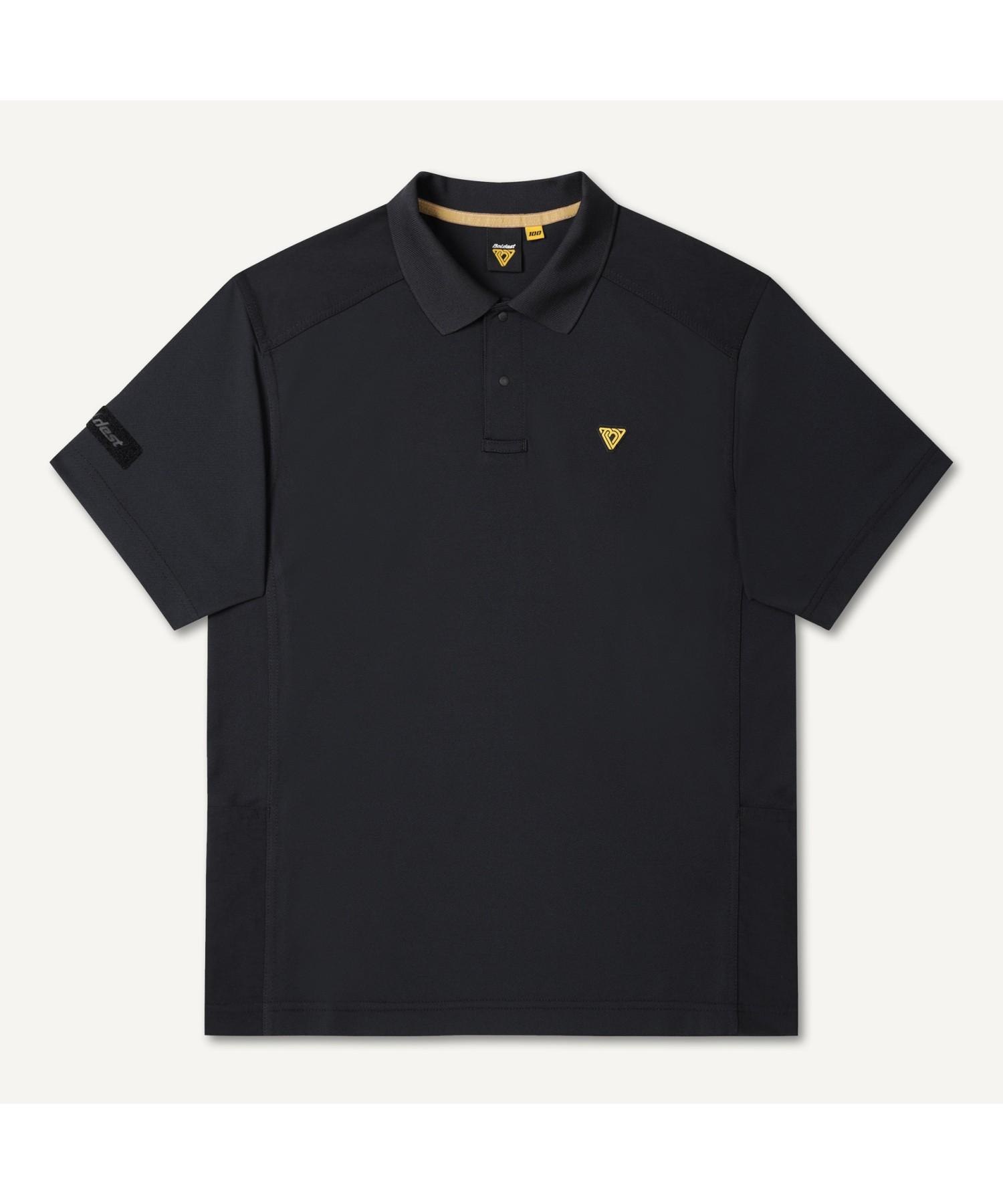Boldist Signature Polo Short Sleeve T-Shirt V2_2Atam25001Bks Smoke Black/95