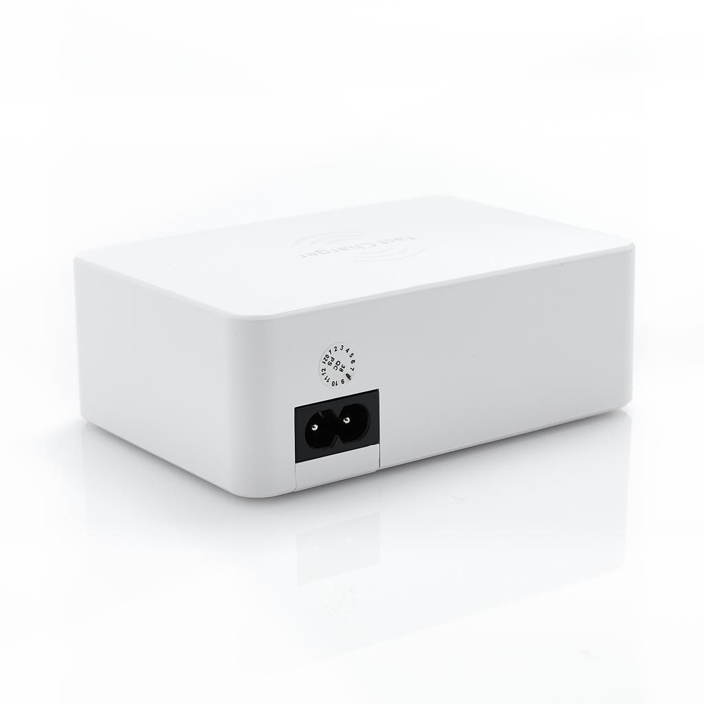Inteligentna Ładowarka 6 Port (Port Usb Typu C + Bezprzewodowe Ładowanie)