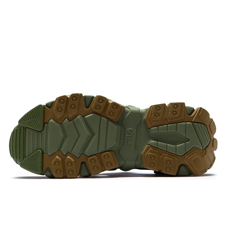 Fila Fusion Exocet Sandal Fashion Versatile Durable River Shoes Men Sandals Gray Green Black T12M521704FGT