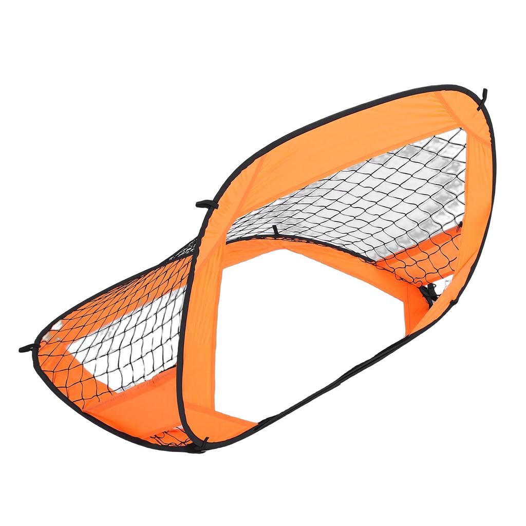 Soccer Net Oxford Cloth Polyester Portable Foldable Soccer Goal with Stainless Steel Ground Pegs Strong Rods for Kids