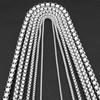 304 Stainless Steel Pearl Necklace - Titanium Steel Jewelry Chain with Pendant for Girls - DIY Cuban Chain Accessories