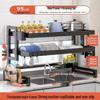 TLXT 95cm Double-Layer Carbon Steel Sink Drying Rack