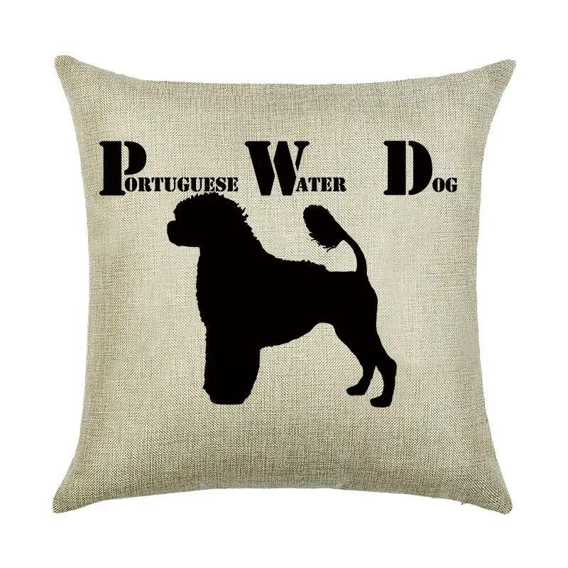 Cartoon Digital Print Pattern Linen Pillowcase Office Car Home Sofa Decorative Cushion Cover