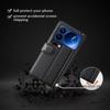 For Xiaomi 17 Pro Max Case Genuine Split Leather Phone Cover with Wallet Stand - Black