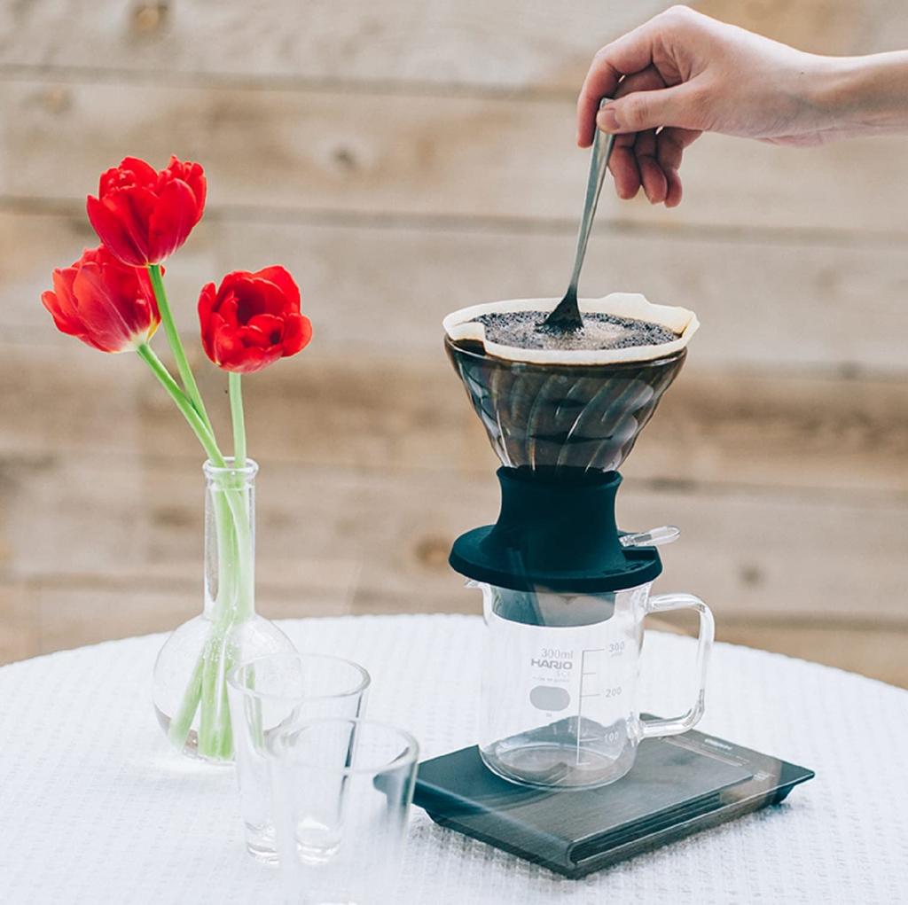 HARIO Immersion Dripper, Switch 360, Easy Extraction with Just a Press, 360ml Capacity, Black, Made In Japan, SSD-360-B