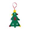 Christmas Tree Pendant Ornament with Lanyard 26 Letter Design Felt Fabric Holiday Xmas Tree Hanging Decoration