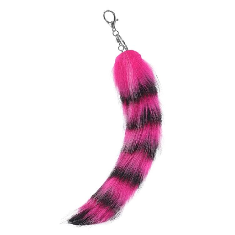 Multi Colored Furry Keychain Foxes Tail Shape Ergonomic Design Compact Portable Solution For Home Office And Outdoor Use