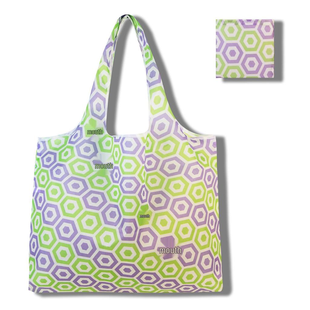 Eco-Friendly Large Capacity Foldable Tote Bag - Creative, Portable, Printed, and In Stock