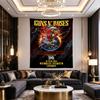 Guns N Roses Wembley 2025 Red Monster Earth Concert Poster