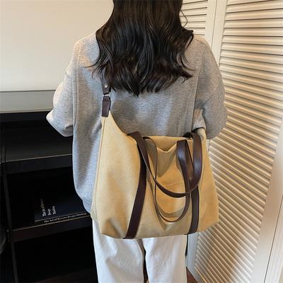 Large Capacity Shoulder Bag Travel Daily Commuter Bag Fashion Casual Canvas Tote Bag Shoulder Messenger Bag