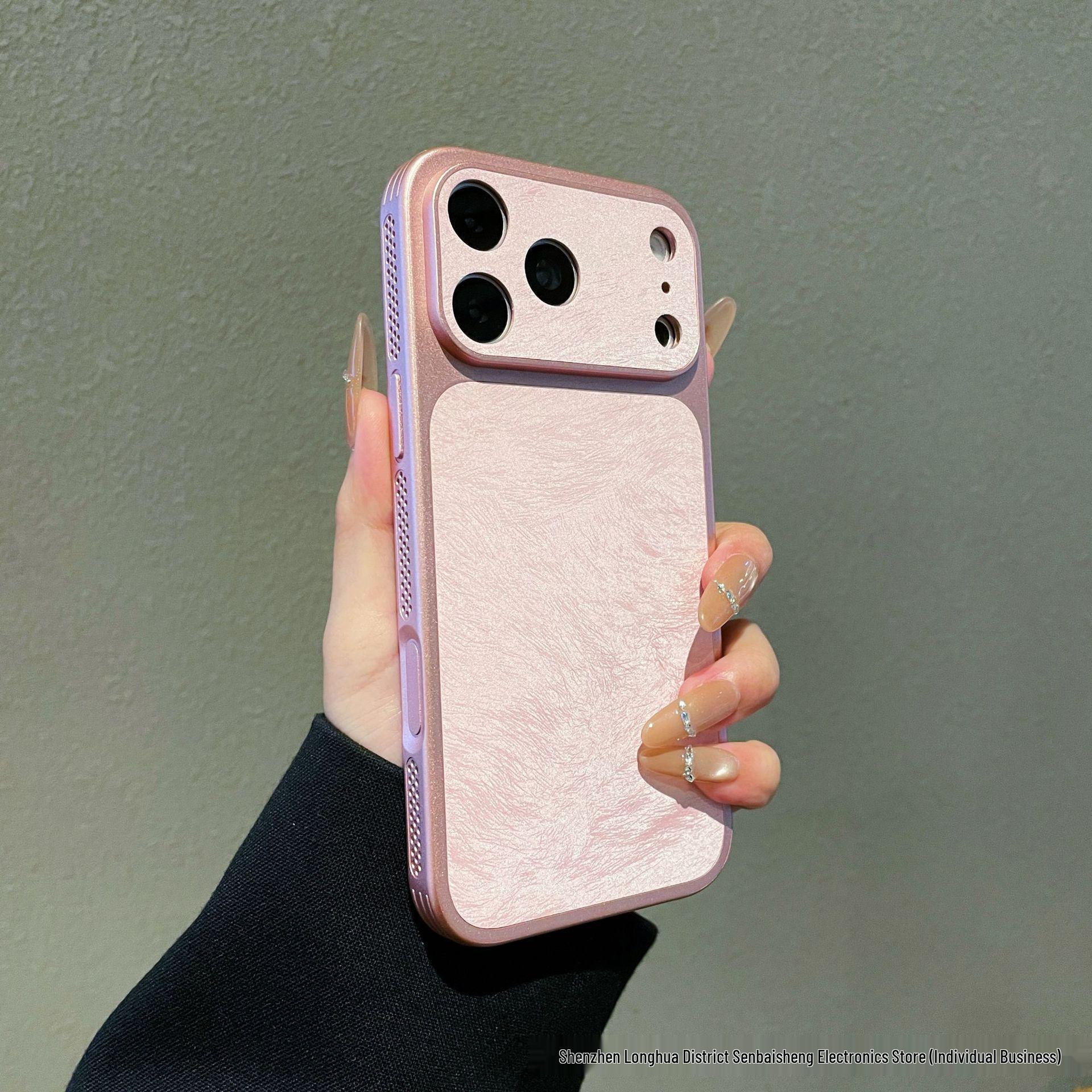 

Rose Velvet Cooling Case for iPhone 17 Pro Max: Magnetic, Full Coverage Protective Design 16 Pro Max