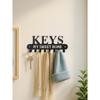 Gothic Black Metal Key Holder Wall Mount Coat Rack Entryway Organizer Durable Jacket Hanger Unique Home Decor Gift