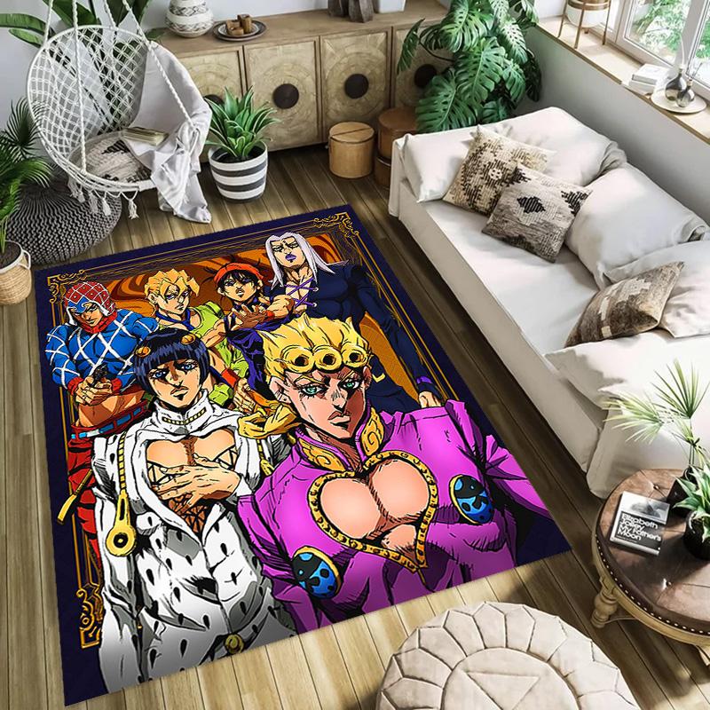 Vibrant Manga Artistry carpet floor mats Home Decor Bathroom mat Office chair cushion Art