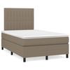 Maison Exclusive - Sommier à lattes de lit avec matelas Taupe 120x200 cm Tissu