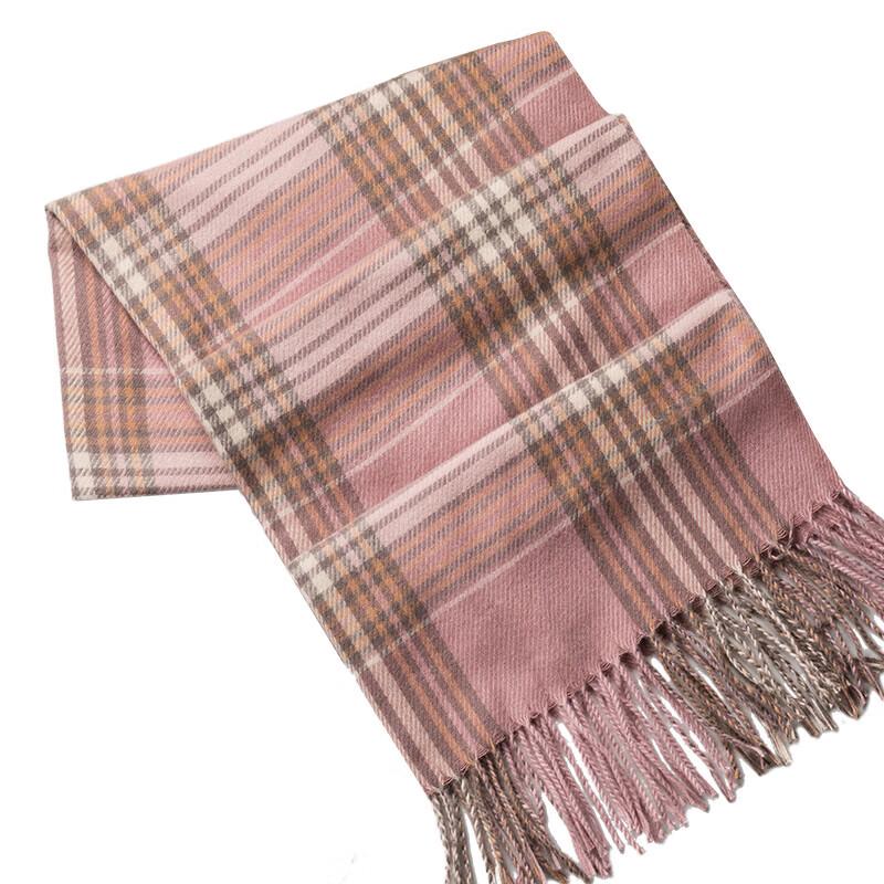 ELSYALN Skin-Friendly Plaid Large Scarf