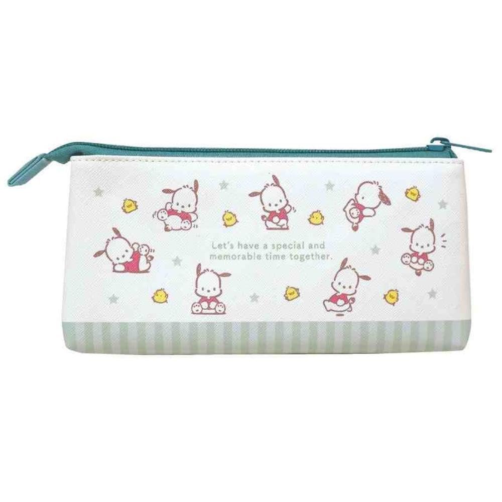 K Company Sanrio Characters Mesh Three-Pocket Pouch, Pochacco, CM3P1-PC