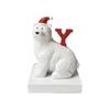 Christmas Bear Statue Resin Crafts Holiday Party Decorations Home Desktop Ornaments